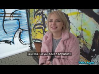 publicagent - vaness queen - blonde student fucked in basement