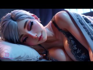 busty stepmom helps you relax while sharing a bedcomma you can cum on my breasts lbrackhandjob sol virtual sex